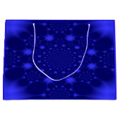 Dazzling Blue Große Geschenktüte (Vorderseite)