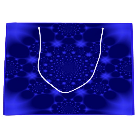 Dazzling Blue Große Geschenktüte (Vorderseite)