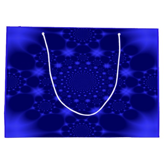 Dazzling Blue Große Geschenktüte (Rückseite)