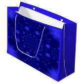 Dazzling Blue Große Geschenktüte (Vorderseite Schrägansicht)