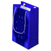 Dazzling Blue Kleine Geschenktüte (Rückseite Schrägansicht)