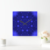 Dazzling Blue Quadratische Wanduhr (Zuhause)