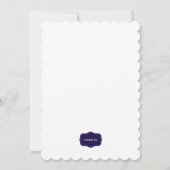 Dazzling Blume Einladung (Rückseite)