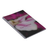 Dazzling Clematis Blume Natur Notizblock (Rechte Seite)