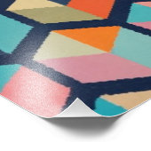 Dazzling Cubes: Ein Kaleidoskop aus Farbe und Form Fotodruck (Ecke)