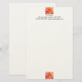 Dazzling Dahlia Blume Briefpapier (Vorne/Hinten)