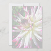 Dazzling Dahlia Blume Party Einladung (Rückseite)