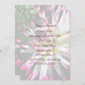 Dazzling Dahlia Blume Party Einladung (Vorne/Hinten)