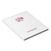 Dazzling Dahlia Personalized Notepad Notizblock (angewinkelt)