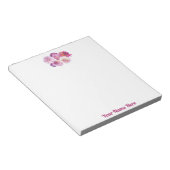 Dazzling Dahlia Personalized Notepad Notizblock (angewinkelt)