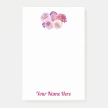 Dazzling Dahlia Post It Notes