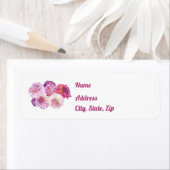 Dazzling Dahlias Return Address Labels (Insitu)