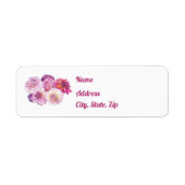 Dazzling Dahlias Return Address Labels (Vorne)