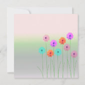 Dazzling Daisies Einladung zum Geburtstag (Rückseite)