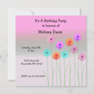 Dazzling Daisies Einladung zum Geburtstag