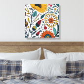 Dazzling Daisy Delight: Ein floraler Mode-Favorit Leinwanddruck (Insitu (Schlafzimmer))