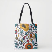 Dazzling Daisy Delight: Ein floraler Mode-Favorit Tasche (Vorderseite)