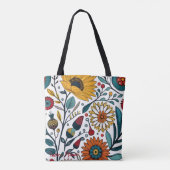 Dazzling Daisy Delight: Ein floraler Mode-Favorit Tasche (Rückseite)