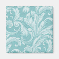 Dazzling Damask, Aqua