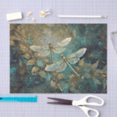 Dazzling Dancing Dragonflies, Gossamer Wings Seidenpapier (Handwerk)