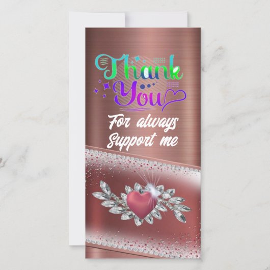 "Dazzling danke" Dankeskarte (Vorderseite)