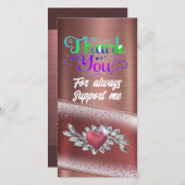 "Dazzling danke" Dankeskarte (Vorne/Hinten)