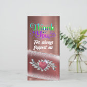 "Dazzling danke" Dankeskarte (Stehend Vorderseite)