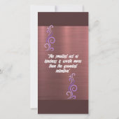 "Dazzling danke" Dankeskarte (Rückseite)