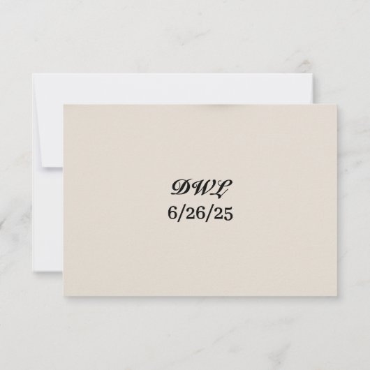 Dazzling Diamond Wedding RSVP Card (Rückseite)
