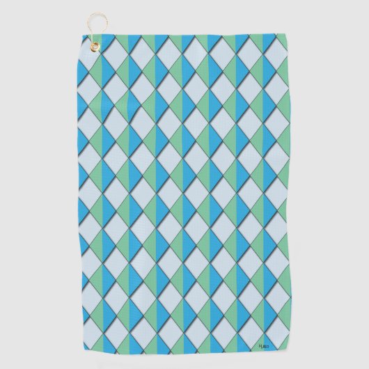 Dazzling Diamonds Golfhandtuch (Vorderseite)