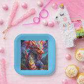 Dazzling Dragon Pappteller (Party)