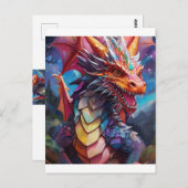 Dazzling Dragon Postkarte (Vorne/Hinten)
