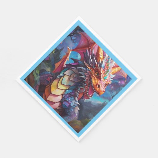 Dazzling Dragon Serviette (Ecke)