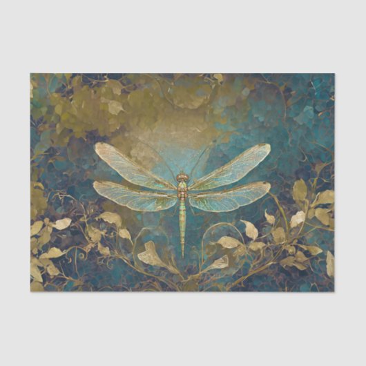 Dazzling Dragonfly, Gossamer Wings Seidenpapier (Vorderseite)