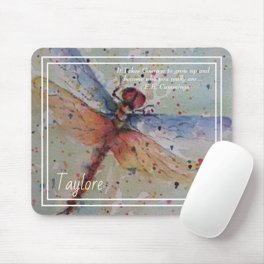 Dazzling DragonFly Mousepad (Mit Mouse)