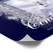 Dazzling Flying Unicorn individuell anpassbares Po Poster (Ecke)