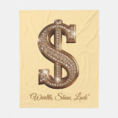"Dazzling Fortune Sign" Fleecedecke (Vorderseite)