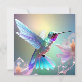 Dazzling Fusion: Regenbogenglas Hummingbird, Save The Date (Rückseite)