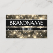 Dazzling Galaxy Nebula Glitzer Sparkling Stars Visitenkarte (Vorderseite)