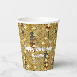 Dazzling Glitzy Sparkle Any Age Birthday Party Pappbecher