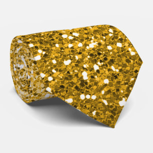 Dazzling Gold Glitzer Ombre Sparkle Neck Tie Krawatte
