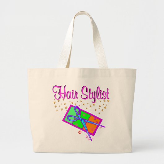 DAZZLING HAIR STYLIST UND SCHÖNER JUMBO STOFFBEUTEL (Vorne)