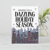 Dazzling Holiday - Weihnachtskarte Feiertagskarte (Stehend Vorderseite)