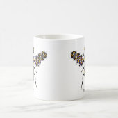 Dazzling Honey Bee Quilt Pattern Coffee Mug Kaffeetasse (Mittel)