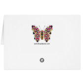 Dazzling Honey Bee Quilt Pattern Note Card (Rückseite Horizontal)