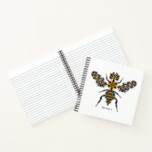 Dazzling Honey Bee Quilt Pattern Notebook Notizblock (Innenseite)