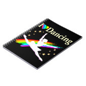 DAZZLING I LIEBE DANCING BALLERINA DESIGN NOTIZBLOCK (Linke Seite)