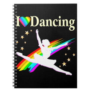 DAZZLING I LIEBE DANCING BALLERINA DESIGN NOTIZBLOCK