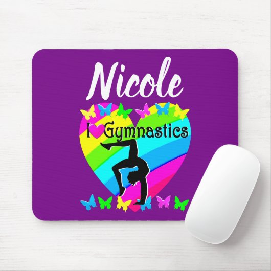 DAZZLING LILA I LIEBE GYMNASTICS DESIGN MOUSEPAD (Mit Mouse)
