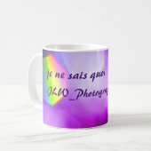 Dazzling Lila Je ne sais quoi Kaffeetasse (Vorderseite Links)